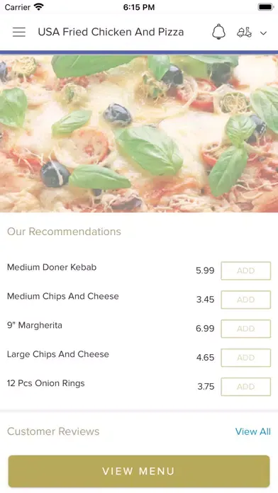 Capturas de pantalla de USA Fried Chicken And Pizza.