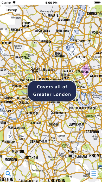 Captures d'écran de Greater London A-Z Map 19