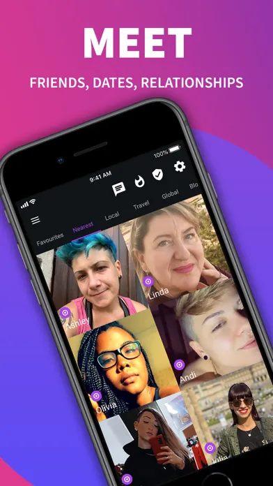 Wapa: Lesbian Dating & Chat Screenshots