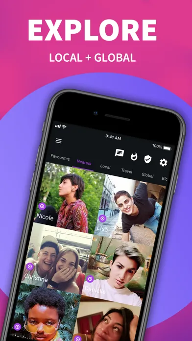 Wapa: Lesbian Dating & Chat Screenshots