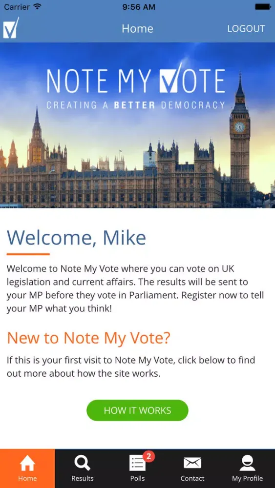 Note My Vote Screenshots