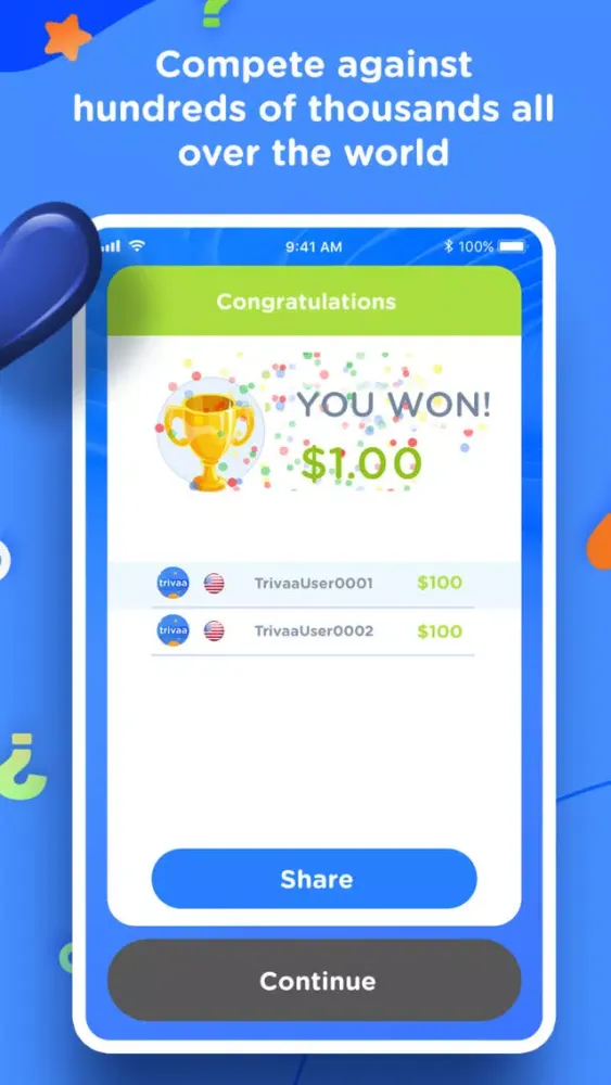 Trivaa - Real Trivia Game 스크린샷