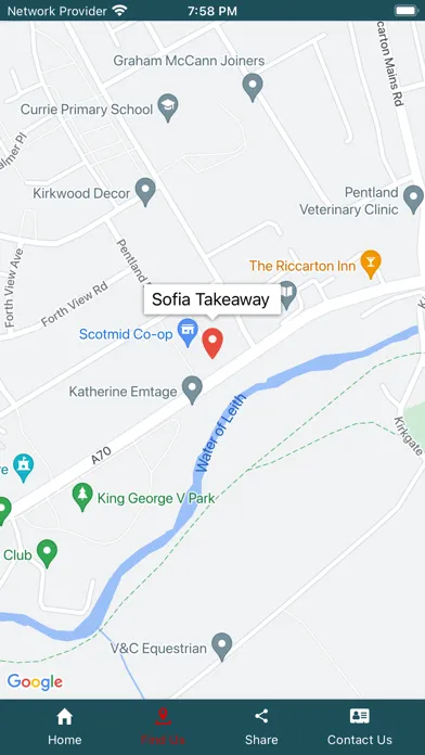 Screenshot di Sofia Takeaway