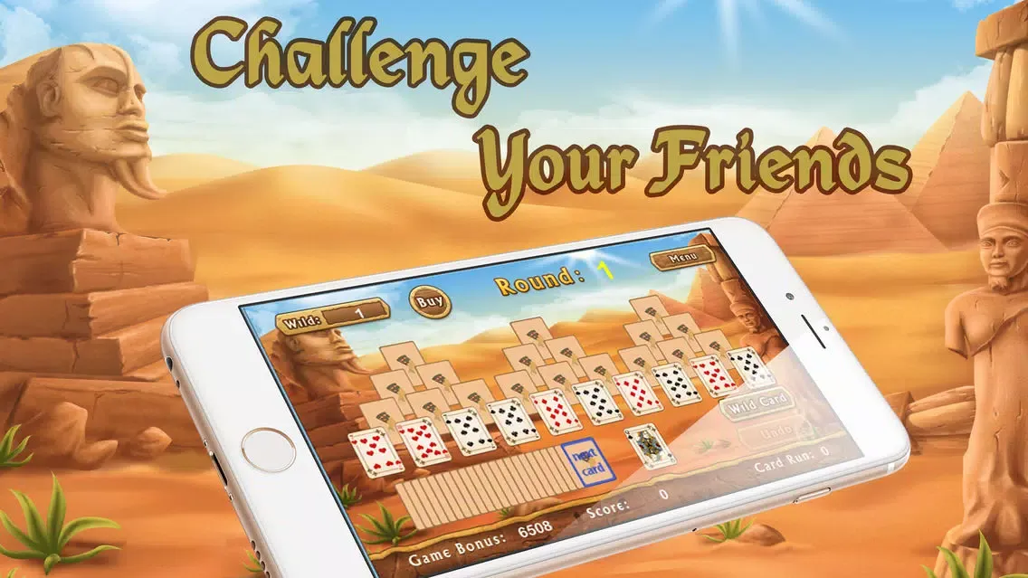 Tripeaks Egyptian Pyramid Solitaire Free Card Game应用截图