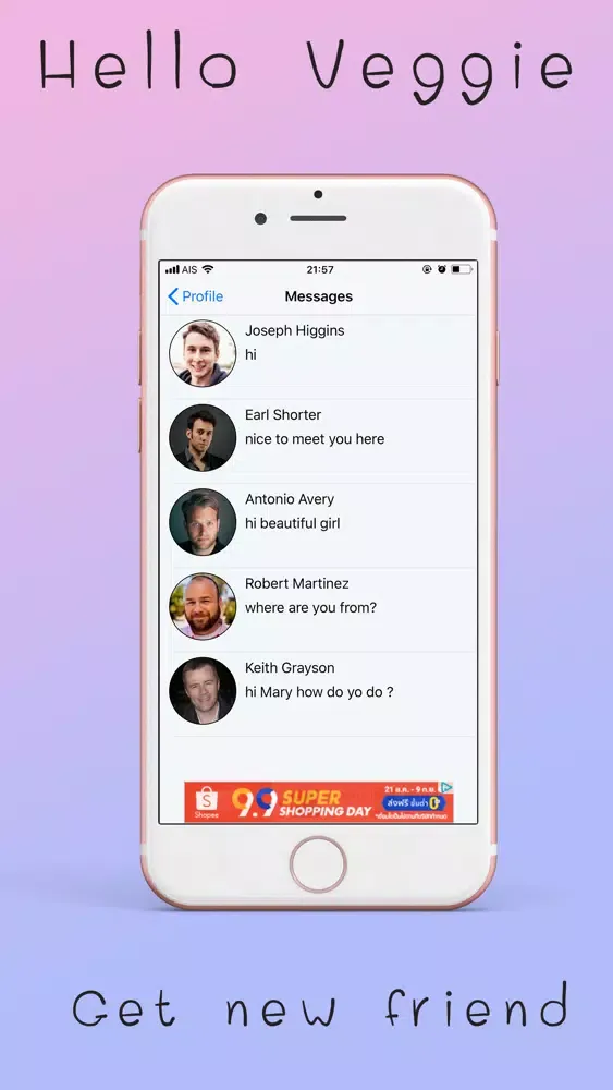 Hello Veggie : Vegan Dating应用截图