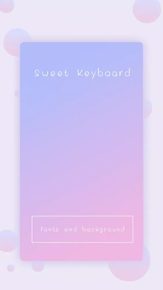 Скриншоты Sweet Custom Keyboard