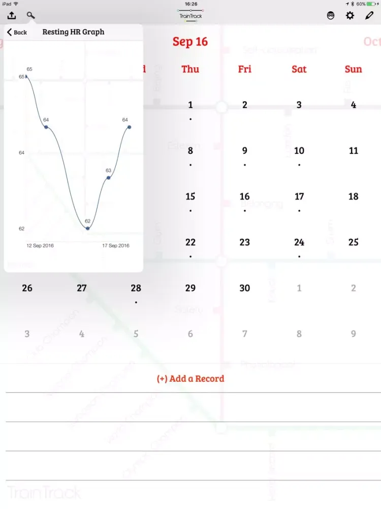 TrainTrack iPad 应用截图