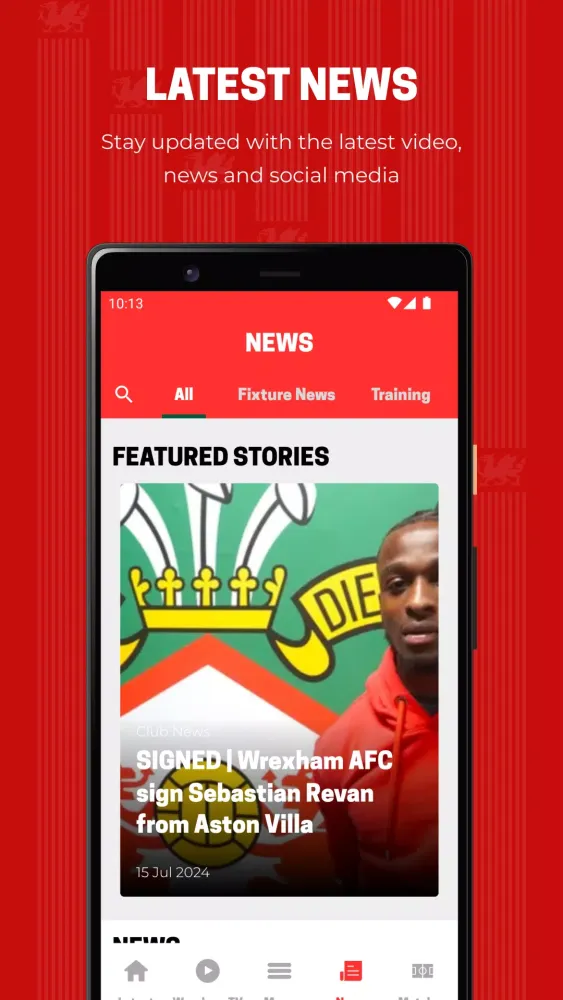 ภาพหน้าจอของ Wrexham AFC