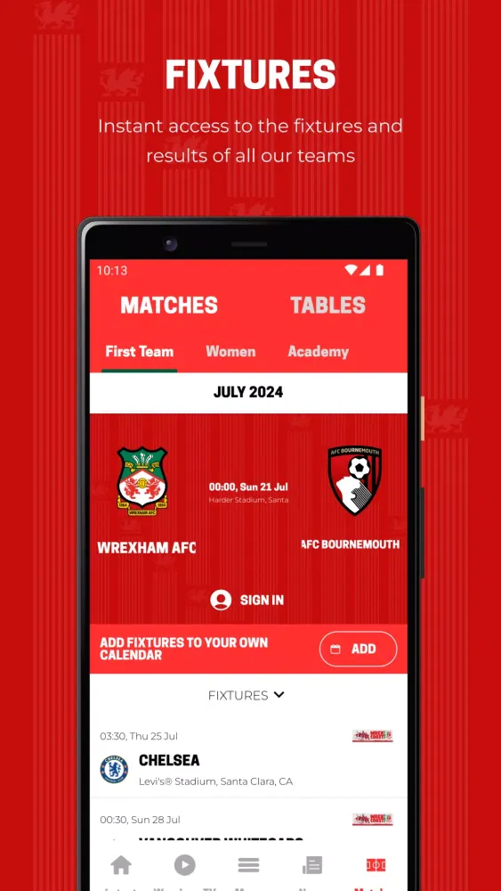 ภาพหน้าจอของ Wrexham AFC