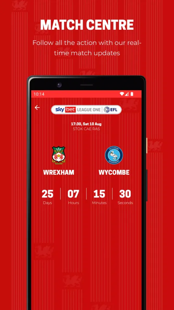 ภาพหน้าจอของ Wrexham AFC