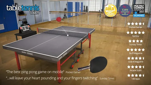 Capturas de tela do Table Tennis Touch