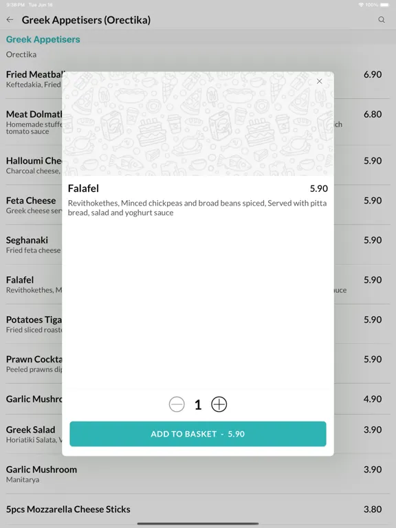 Screenshot di Yamas Greek Cuisinee iPad 