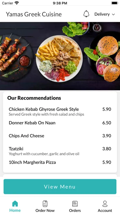 Screenshot di Yamas Greek Cuisinee