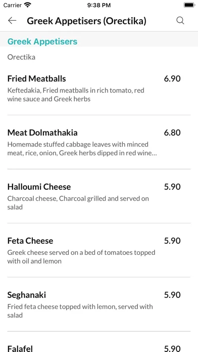 Screenshot di Yamas Greek Cuisinee