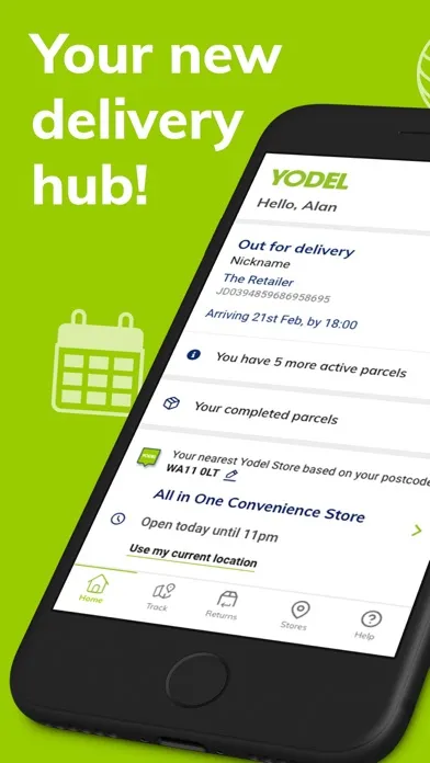 Yodel Delivery Parcel Tracking Screenshots