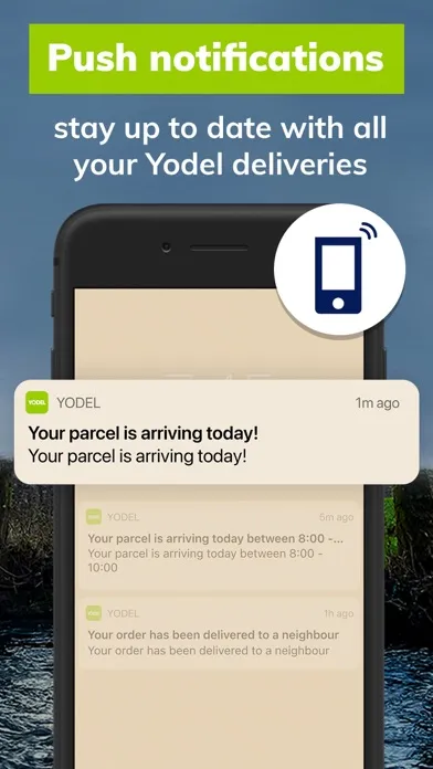 Yodel Delivery Parcel Tracking Screenshots