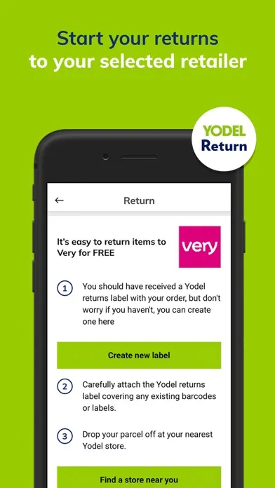 Yodel Delivery Parcel Tracking Screenshots