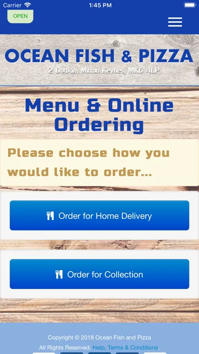 Ocean Fish and Pizza應用截圖