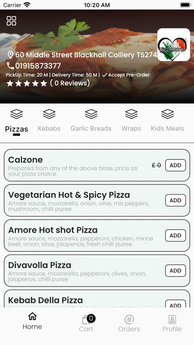 Pizza Amore Takeaway应用截图