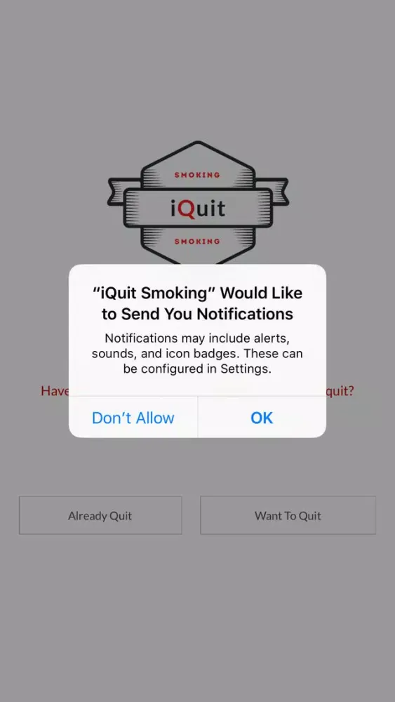 Ảnh chụp màn hình của Quit smoking: iQuitSmoking App