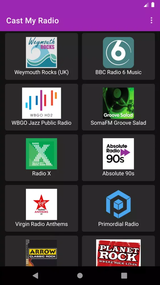 Cast My Radio سکرین شاٹس