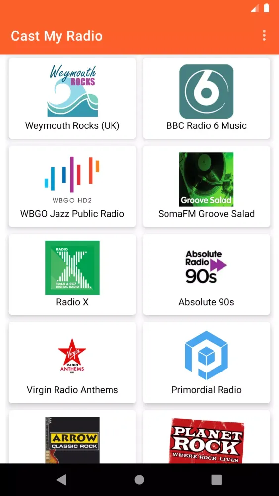 Cast My Radio سکرین شاٹس