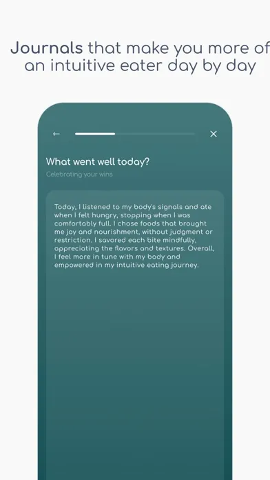 Capturas de pantalla de Intuitive Eating Food Journal