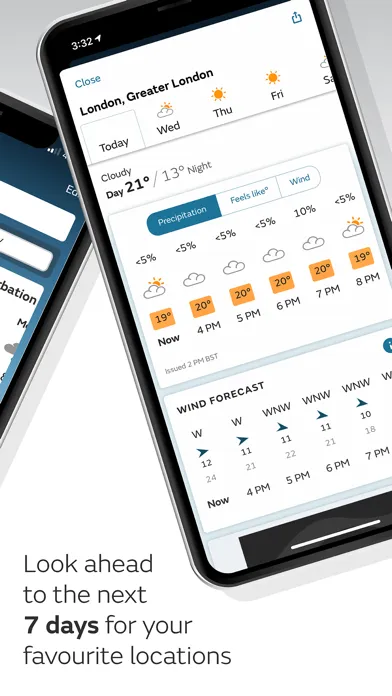 Met Office Weather Forecast Screenshots