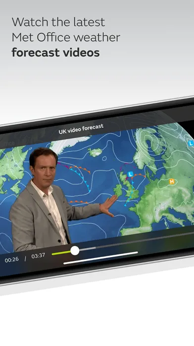 Met Office Weather Forecast Screenshots
