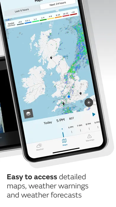 Met Office Weather Forecast Screenshots