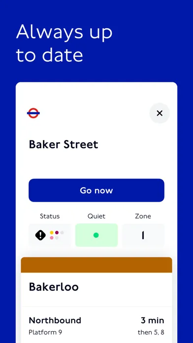 TfL Go: Live Tube, Bus & Rail应用截图
