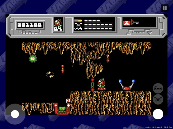 Tangkapan skrin Starquake Remake iPad 