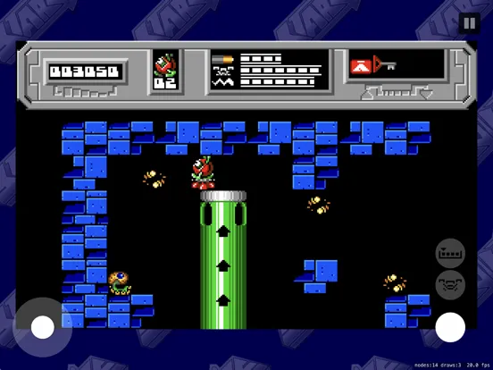 Tangkapan skrin Starquake Remake iPad 