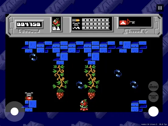 Tangkapan skrin Starquake Remake iPad 