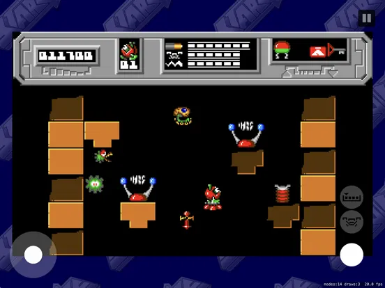Tangkapan skrin Starquake Remake iPad 