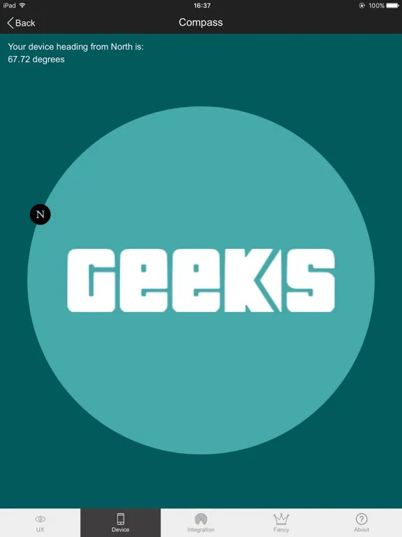 Capturas de pantalla de Geeks Xamarin iPad 