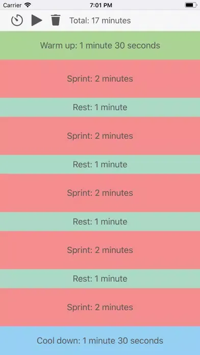 Screenshot di Exercise Interval Timer Pro