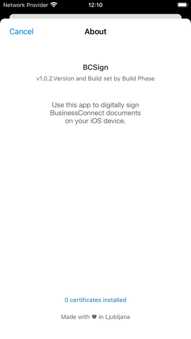 BCSign Screenshots