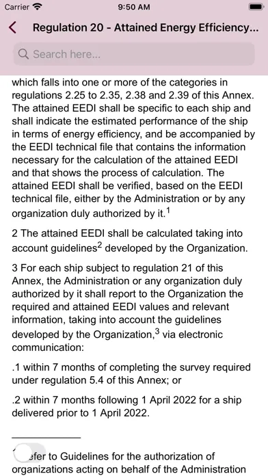 Zrzuty ekranu MARPOL Consolidated
