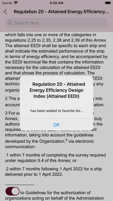 Zrzuty ekranu MARPOL Consolidated