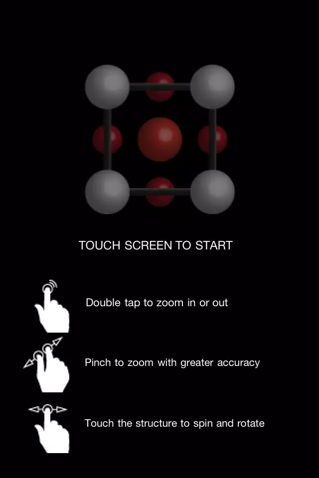 Captures d'écran de Crystal Structure Visualiser