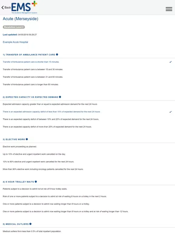 EMSPlus iPad 應用截圖