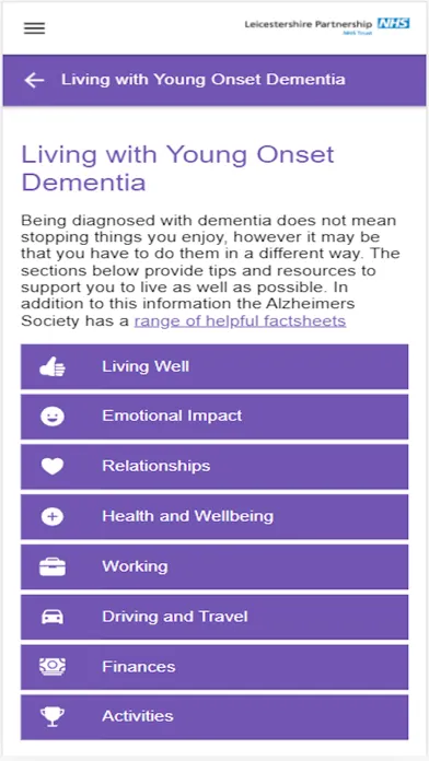Young Onset Dementia (YOD)应用截图