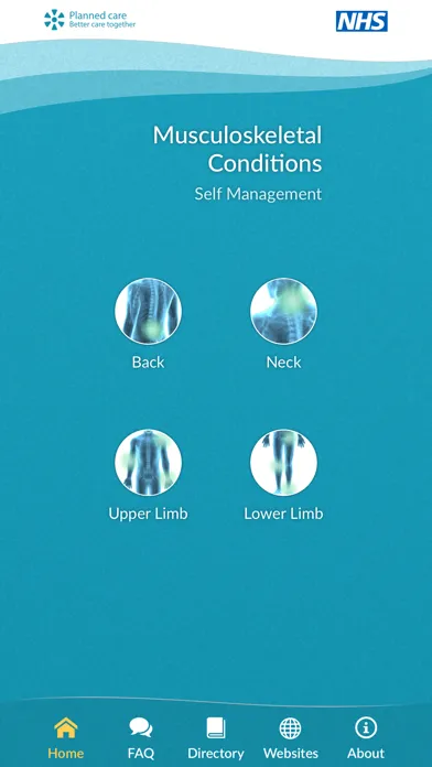 Screenshot di Musculoskeletal MSK Self-Care