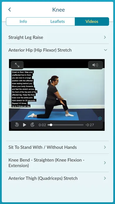 Screenshot di Musculoskeletal MSK Self-Care