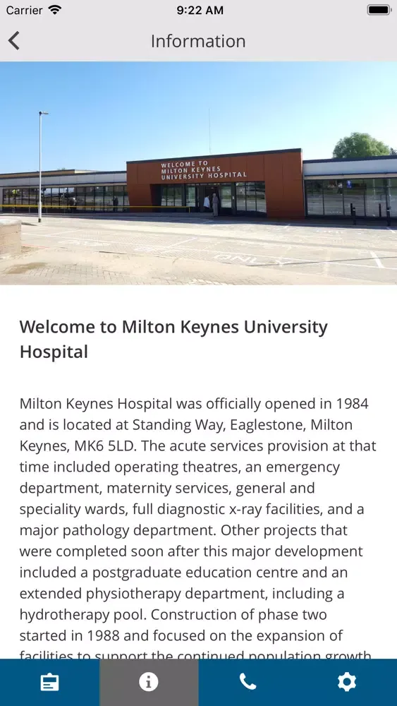 Capturas de pantalla de Milton Keynes Patient Journey