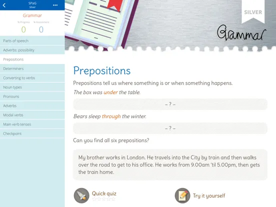 Capturas de pantalla de SPaG Silver: Lower KS2 iPad 