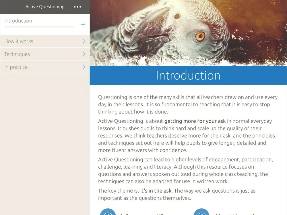 Tangkapan layar Quantum Scholars iPad 