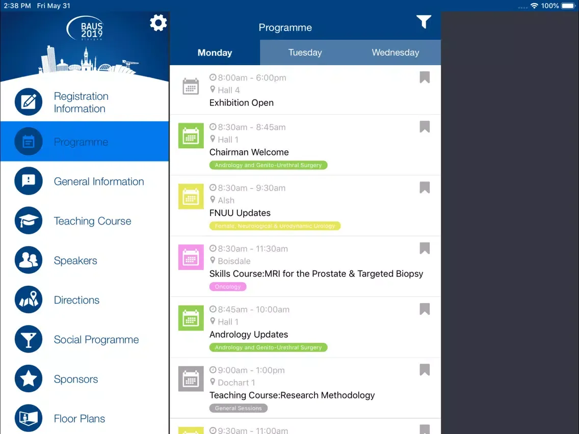 BAUS Annual Scientific Meeting iPad 应用截图