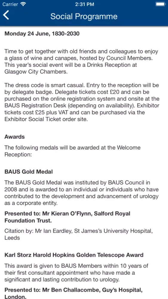 BAUS Annual Scientific Meeting应用截图